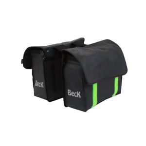 Dubbele Fietstas Velcro Lime