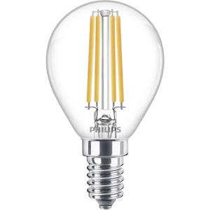 Philips Lighting 76229200 LED-lamp Energielabel E (A - G) E14 Kogel 6.5 W = 60 W Warmwit (Ø x l) 4.5 cm x 8 cm 1 stuk(s)