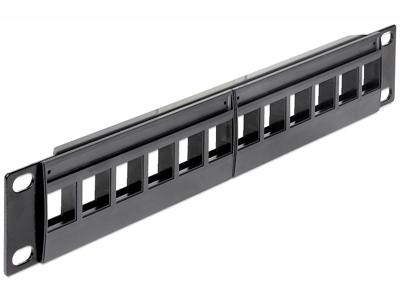 DeLOCK Keystone Patchpanel 10" 12 Port patchpaneel