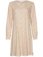Katoenen nachthemd beige panterprint