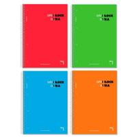 Set notitieboekjes Pacsa Superblock Extra Multicolour A4 120 Lakens 4 Onderdelen