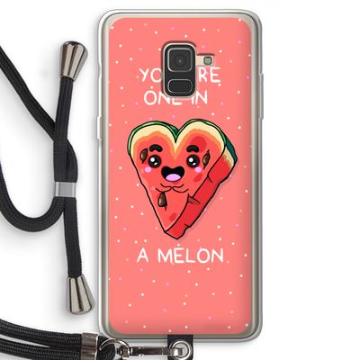 One In A Melon: Samsung Galaxy A8 (2018) Transparant Hoesje met koord