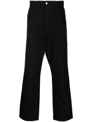 Carhartt WIP pantalon droit à patch logo - Noir