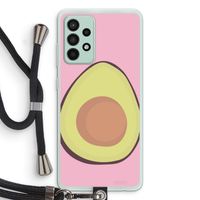 Avocado: Samsung Galaxy A52s 5G Transparant Hoesje met koord