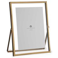 Giftdecor Fotolijstje voor 13 x 18 cm foto - goud - metaal - Modern - frame 18 x 23 cm - staand