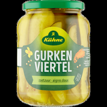 Kuhne Gurken Viertel Zoetzuur 670 g bij Jumbo