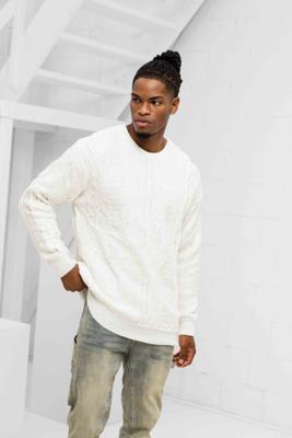 Carlo Colucci C12601 592 Sweater Heren Wit - Maat XL - Kleur: WitZwartGeelGroenOranje | Soccerfanshop