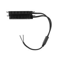 LED Verdeler - Geschikt voor 12V veranda verlichting - 12 poorts - Geschikt voor 12V LED Driver - 12 cm aansluitkabels - Zwart