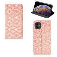 Apple iPhone 11 Hoesje met Magneet Pattern Orange