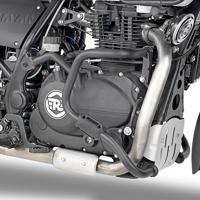 GIVI Valbeugel, Valbeugels voor de moto, TN9050 Zwart gepoedercoat staal onderzijde