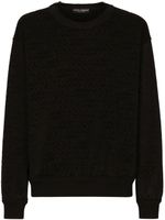 Dolce & Gabbana sweat en coton à logo imprimé - Noir