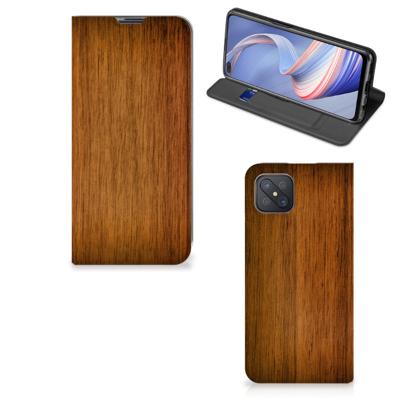 OPPO Reno4 Z 5G Book | Wallet Case | Donker Hout