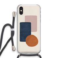Geo #3: iPhone XS Transparant Hoesje met koord