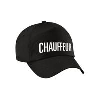 Verkleed pet voor volwassenen - chauffeur - zwart - taxi - vrachtwagen - trucker - carnaval