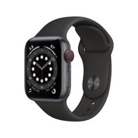 Apple Watch Series 6 OLED 40 mm Digitaal 324 x 394 Pixels Touchscreen 4G Grijs Wifi GPS - thumbnail