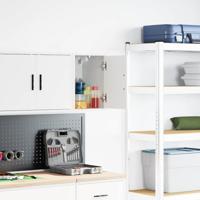 Garagewandkast bewerkt hout wit