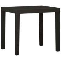 Tuintafel 79x65x72 cm kunststof antracietkleurig