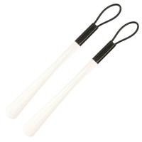 Schoenlepel kunststof - 2x - wit - 40 cm - Schoen instaphulp - Schoenen accessoires