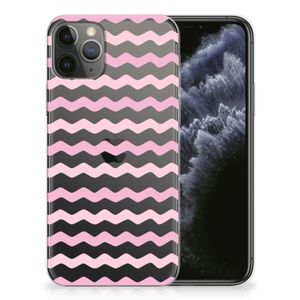 Apple iPhone 11 Pro TPU bumper Waves Roze