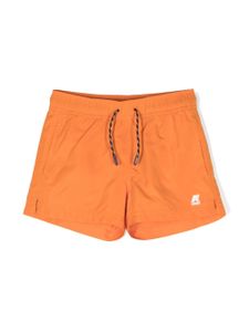 K Way Kids short de bain à logo imprimé - Orange