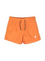 K Way Kids short de bain à logo imprimé - Orange