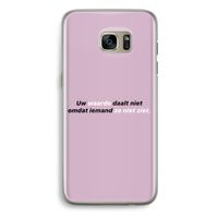 uw waarde daalt niet: Samsung Galaxy S7 Edge Transparant Hoesje