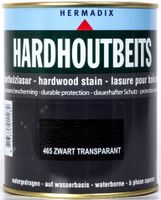 Hardhoutbeits 465 zwart transparant 750 ml - Hermadix