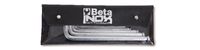 Beta 7-delig set van haakse zeskant stiftsleutels met kogelkop, vervaardigd uit roesvast staal, in etui 96BPINOX-AS/B8 - 000962000 - thumbnail