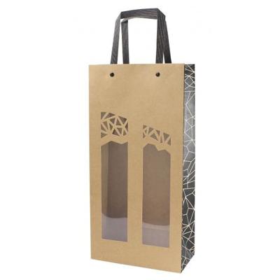 Wijnflestas 2 flessen 190+95x385mm Authentique (10 stuks)