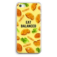 Eat Balanced: iPhone 5 / 5S / SE Transparant Hoesje