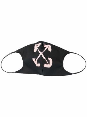 Off-White masque à motif Painted Arrow - Noir
