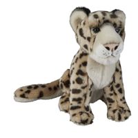 Pluche knuffel dieren Sneeuw Luipaard 28 cm