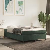Bedframe zonder matras 140x200 cm fluweel donkergroen