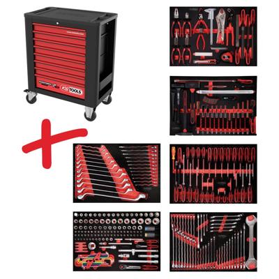 KS Tools NEW-63150 Werkplaatswagen Kleur (specifiek): Zwart, Rood