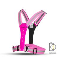 Outwet Gato safer sport led vest usb hot pink one size