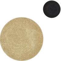 Decoratiebord Melamine Shine zwart/goudkleurig 28 cm 2 assorti | 18 stuks