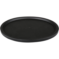 Ornamin Deksel | TPE | rond | reusable | onbreekbaar | Ø200mm | zwart | 10 stuks