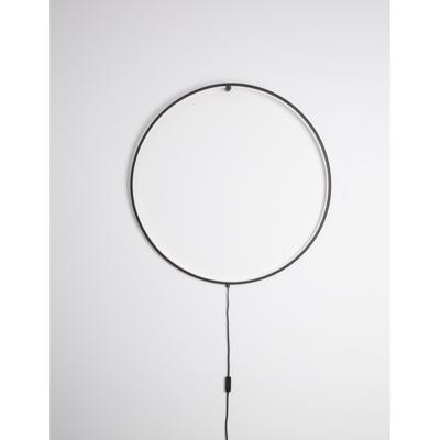 Lyora VloerlampRing zwart Ø 45cm - 9108312