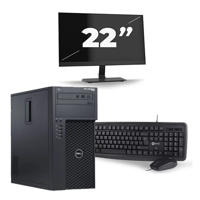 Dell Precision T1700 Micro Tower - Intel Core i3-4e Generatie - 8GB RAM - 256GB SSD - Windows 10 + 1x 22 inch Monitor Dell Precision T1700 Micro Tower - Intel Core i3-4e Generatie - 8GB RAM - 256GB SSD - Windows 10 + 1x 22 inch Monitor
