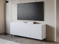 Tv-meubel FUKETTE 2 deuren 2 lades 180 cm wit