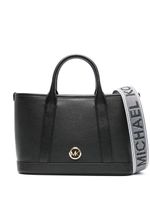 Michael Michael Kors sac à main en cuir à plaque logo - Noir