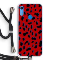 Red Leopard: Huawei Y6s Transparant Hoesje met koord