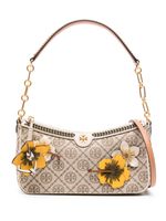 Tory Burch sac porté épaule à fleur appliquée - Marron - thumbnail