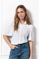 Poppy butterfly blouse - white - 91536