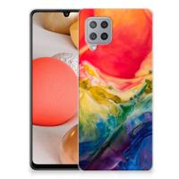 Smartphone hoesje Samsung Galaxy A42 Watercolor Dark