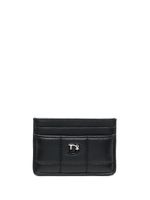 DSQUARED2 porte-cartes matelassé à plaque logo - Noir