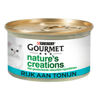 GOURMET Nature's Creations Tonijn kattenvoer nat 85gr GOURMET Nature's Creations Tonijn kattenvoer nat 85gr