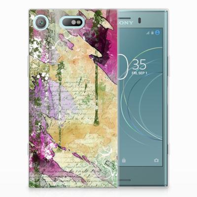 Smartphone hoesje Sony Xperia XZ1 Compact Letter Painting Smartphone hoesje Sony Xperia XZ1 Compact Letter Painting