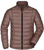 James & Nicholson JN1082 Men´s Quilted Down Jacket - /Coffee/Black - L