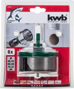 kwb 498800 Gatenzaag 6-delig 46 mm, 53 mm, 60 mm, 68 mm, 74 mm, 81 mm 1 stuk(s)